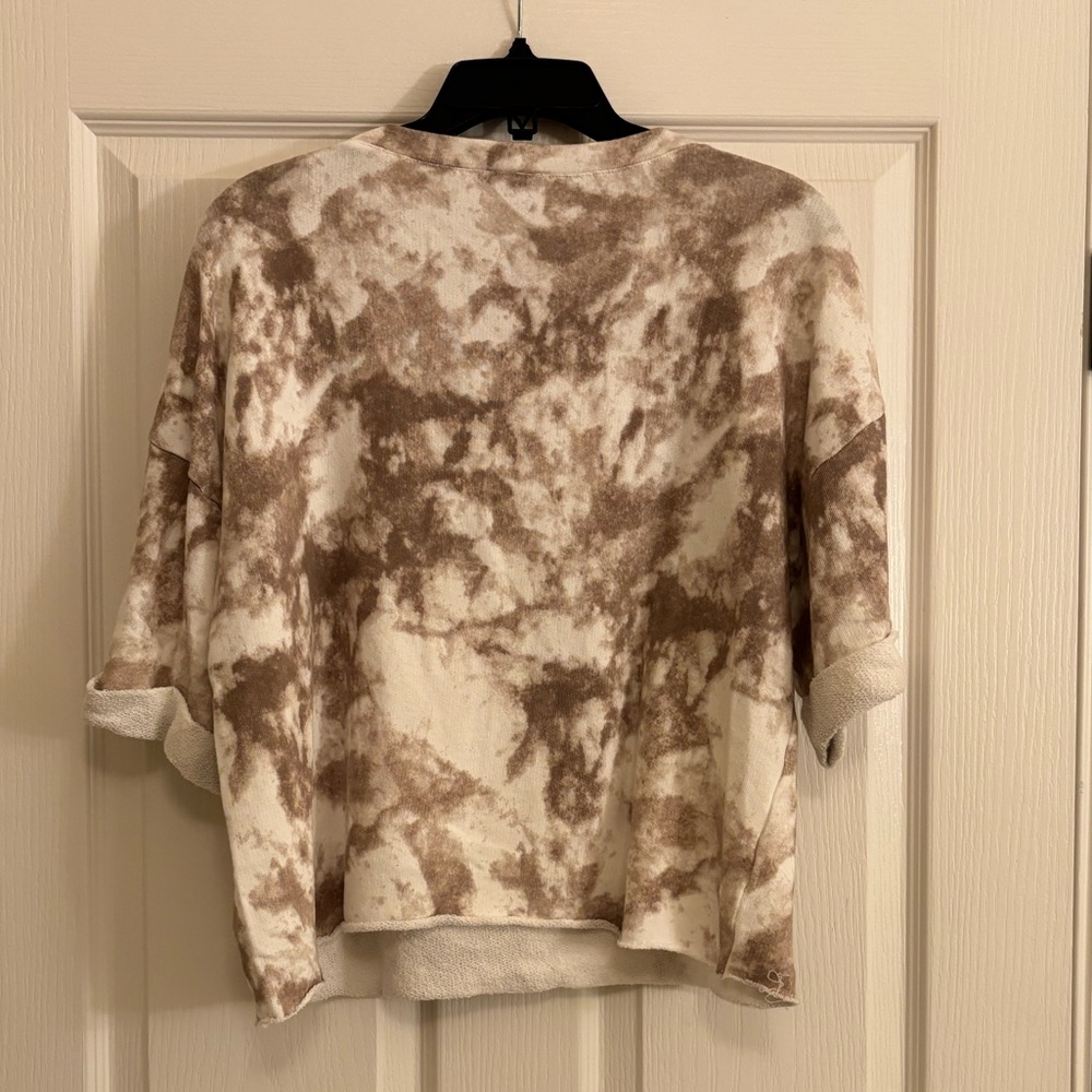 SPLENDID Tie Dyed Pullover Crewneck Short Sleeved Sweater - Picture 7 of 9